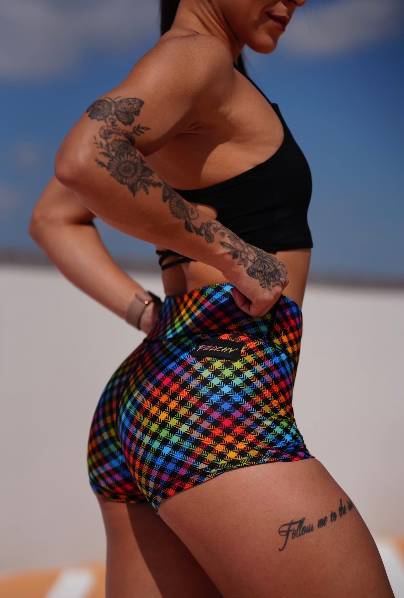 Prismatic Plaid Shorts