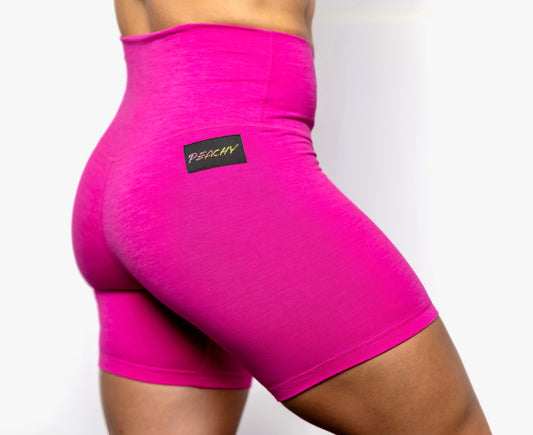 Elixir Shorts - Heathered Hot Pink