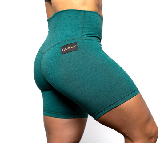 Elixir Shorts - Heathered Emerald Meadow