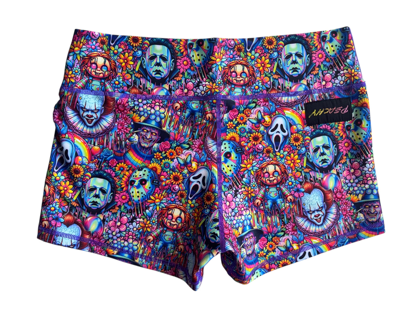 Killer Curves Shorts - Upside Down Peachy Tag