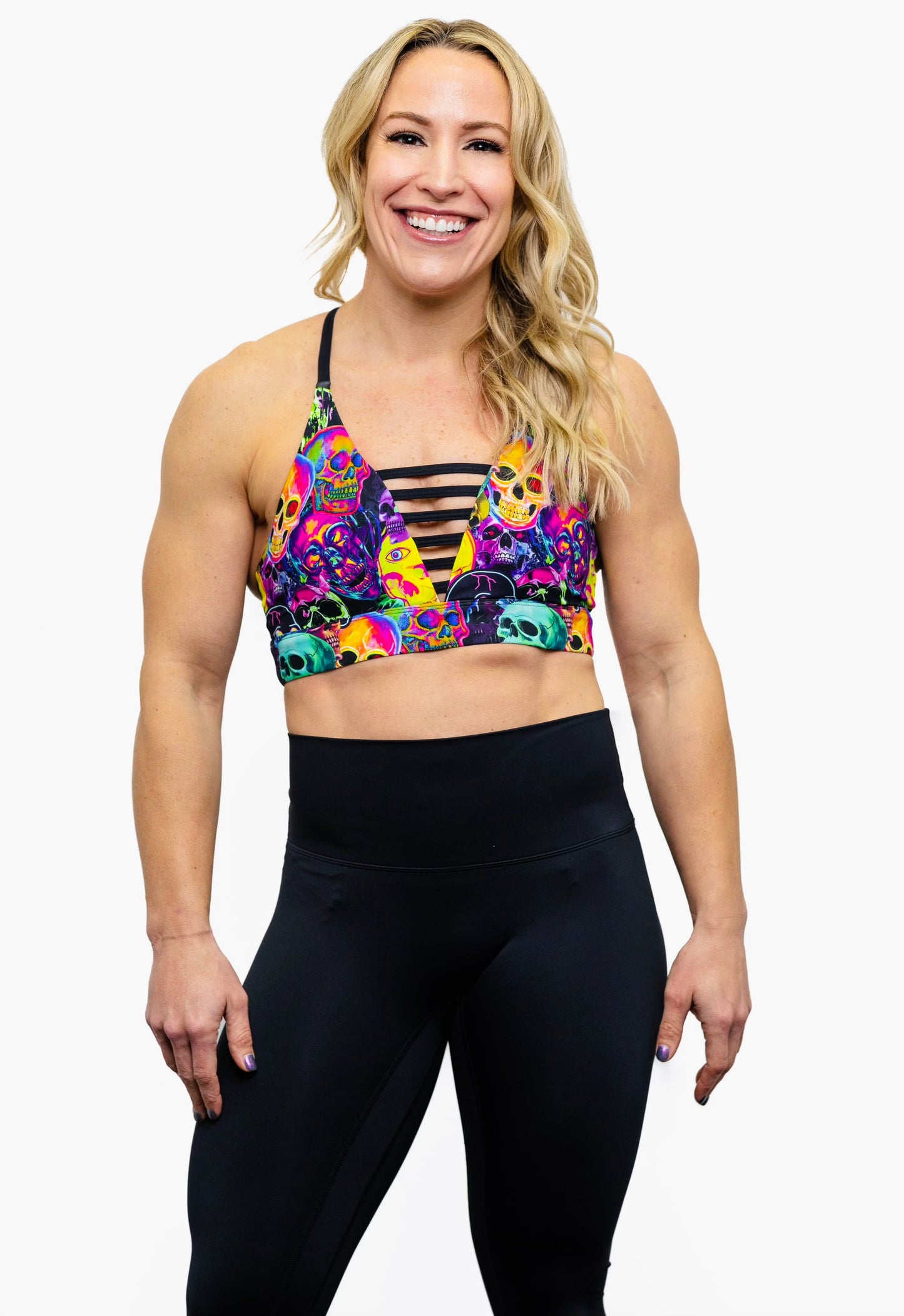 Seventh Heaven Sports Bra - Insidious Skulls