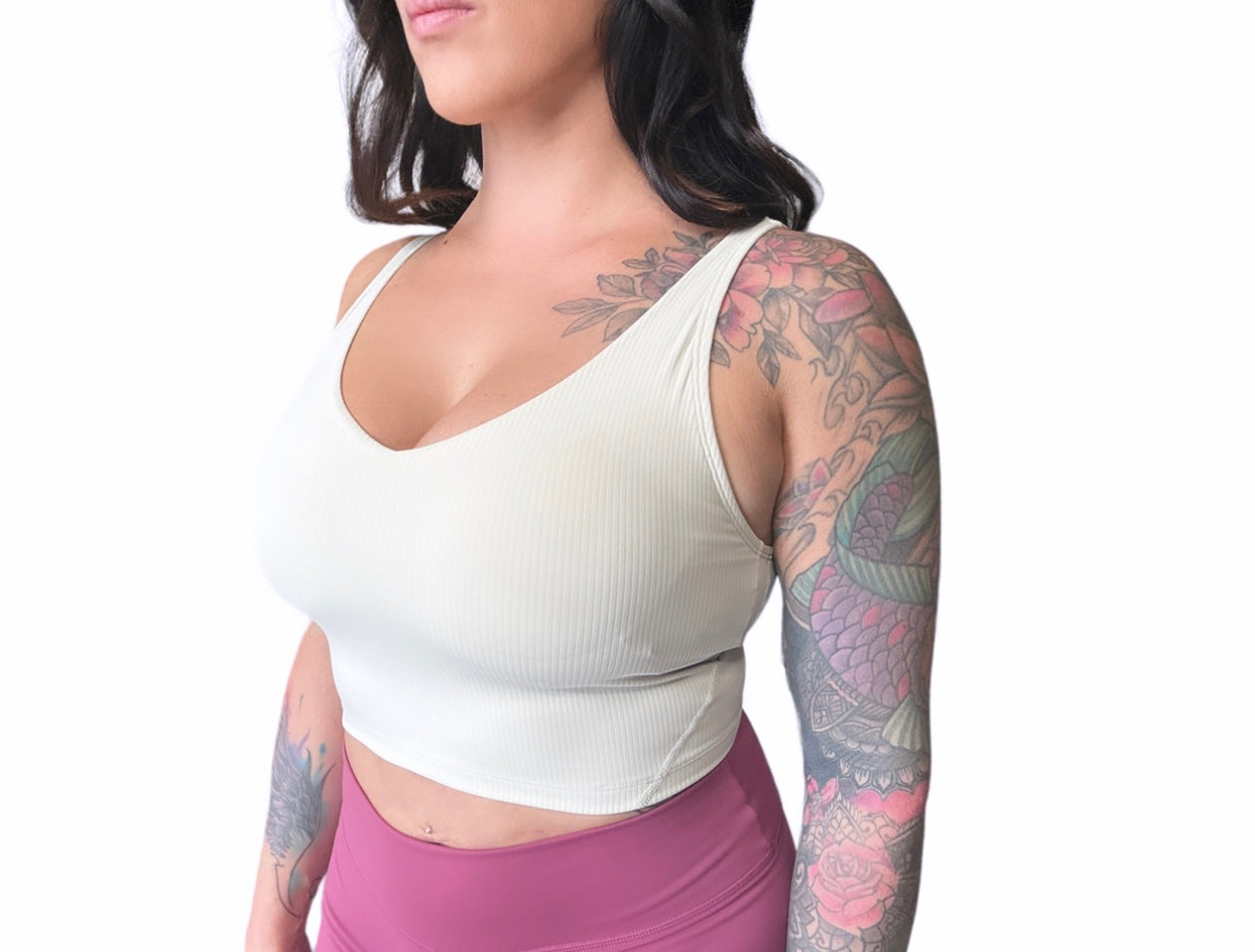 Ribbed Willa Sports Bra Top - Wild Oat