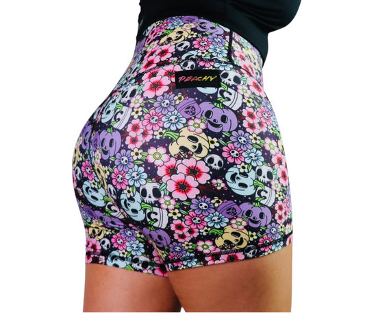 Sakura Skulls Shorts