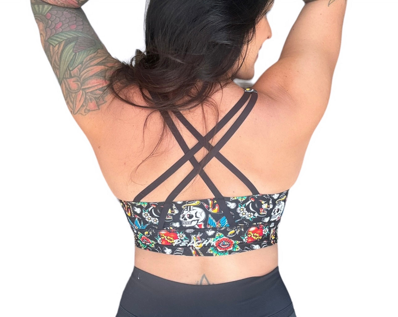 Emerald Longline Sports Bra - Tatted and Torn - READ DESCRIPTION