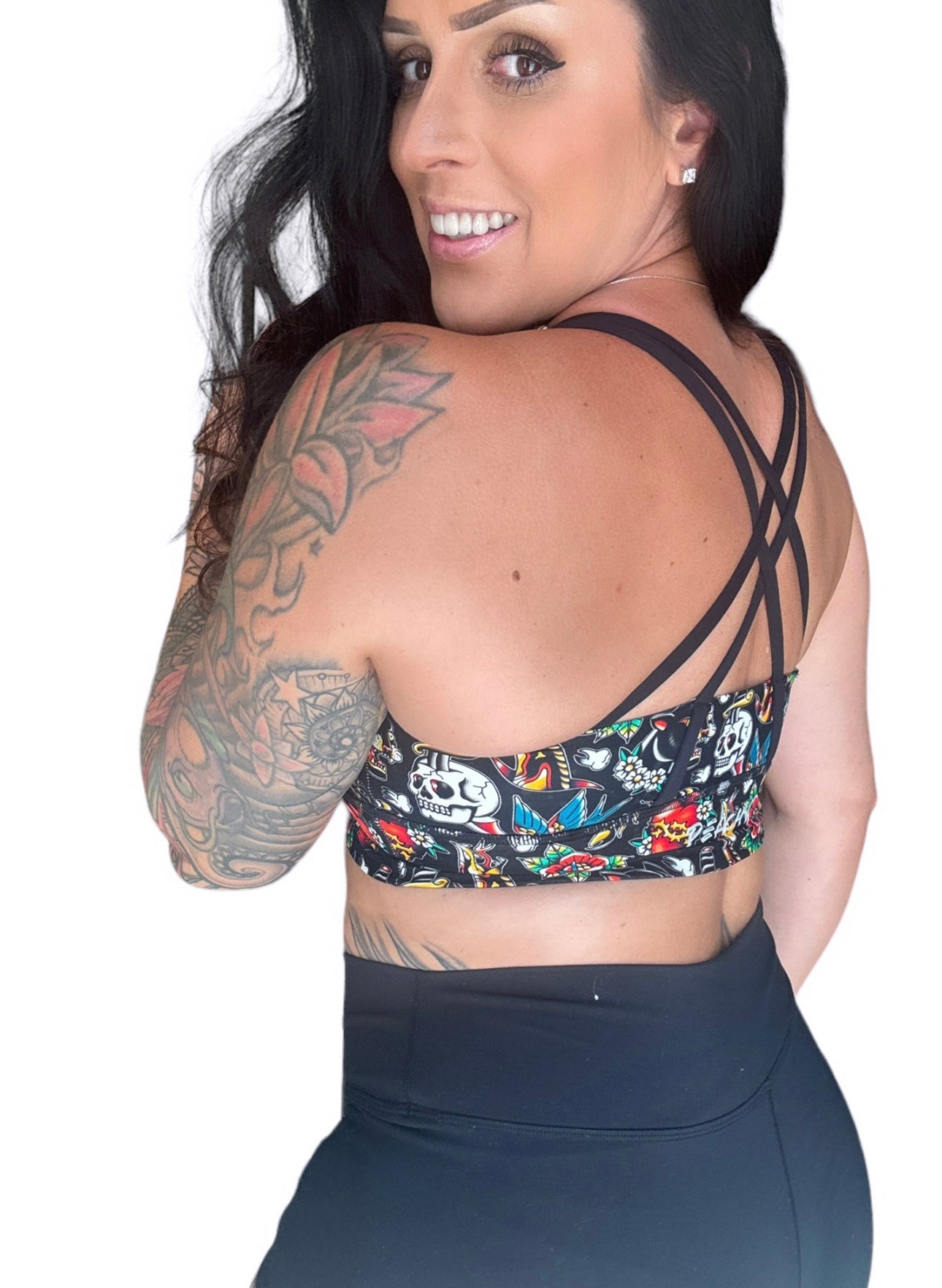 Emerald Longline Sports Bra - Tatted and Torn - READ DESCRIPTION