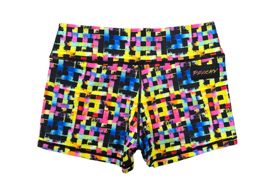 Holo Punk Plaid Shorts