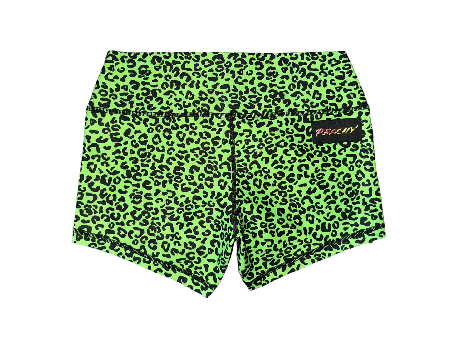 Leopard Limeade Shorts - Sample