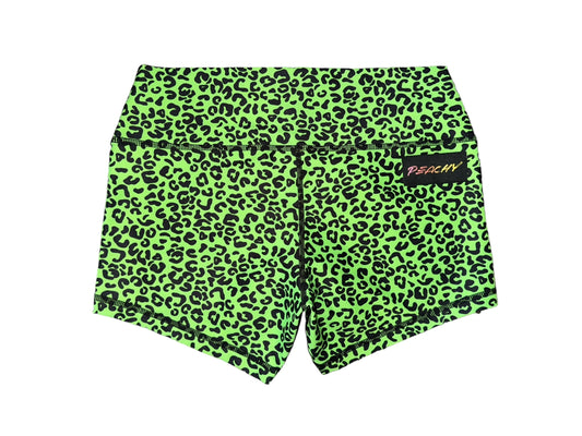 Leopard Limeade Shorts - Sample