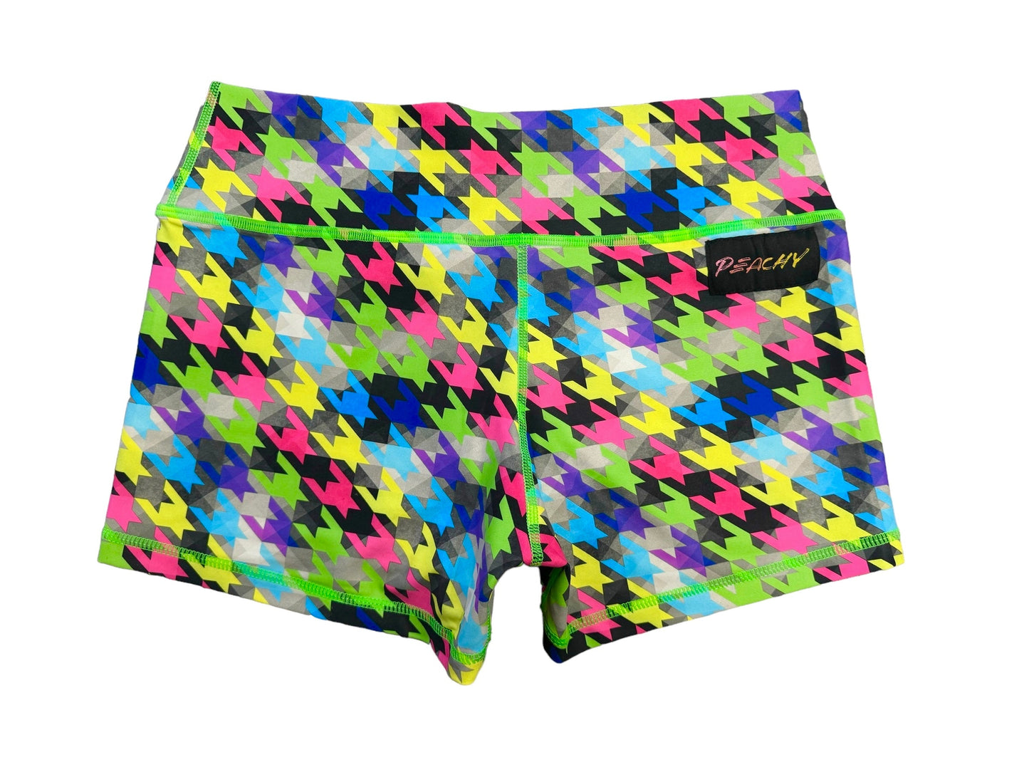 Highlighter Houndstooth Shorts