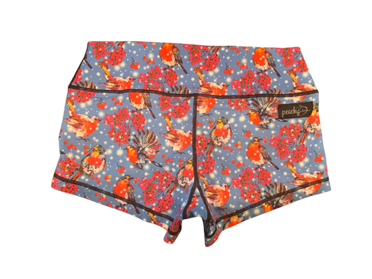 Snowy Songbirds Shorts - Sample