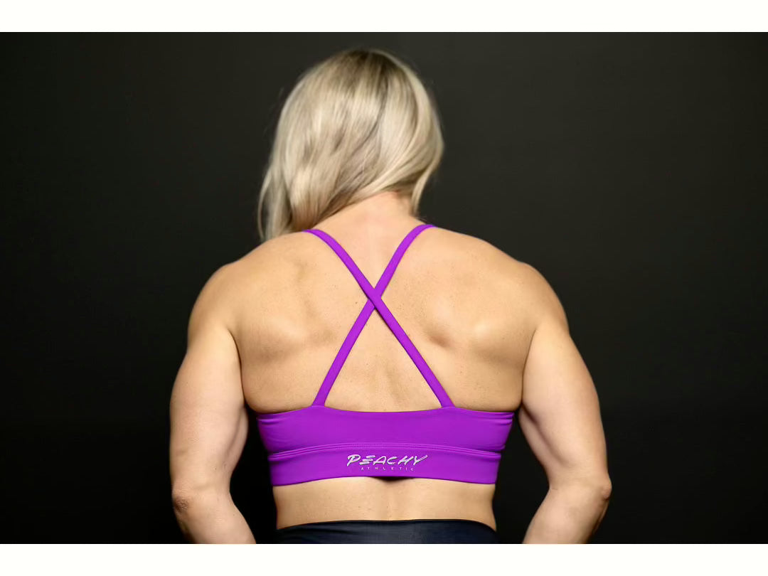 Seventh Heaven Sports Bra - Neon Violet