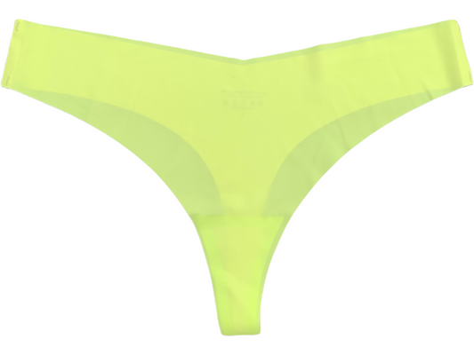 Neon Yellow Seamless Thong.