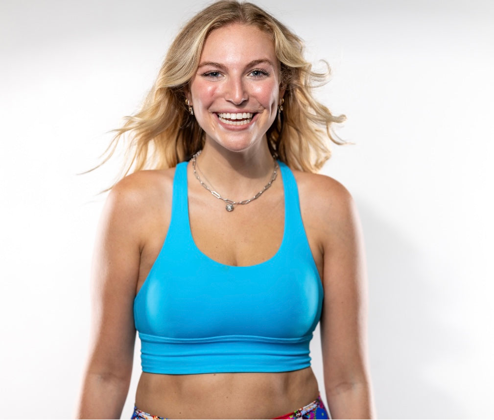 Aura Sports Bra - Neon Pacific