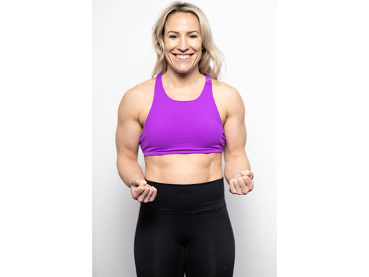 Jade Sports Bra - Neon Violet