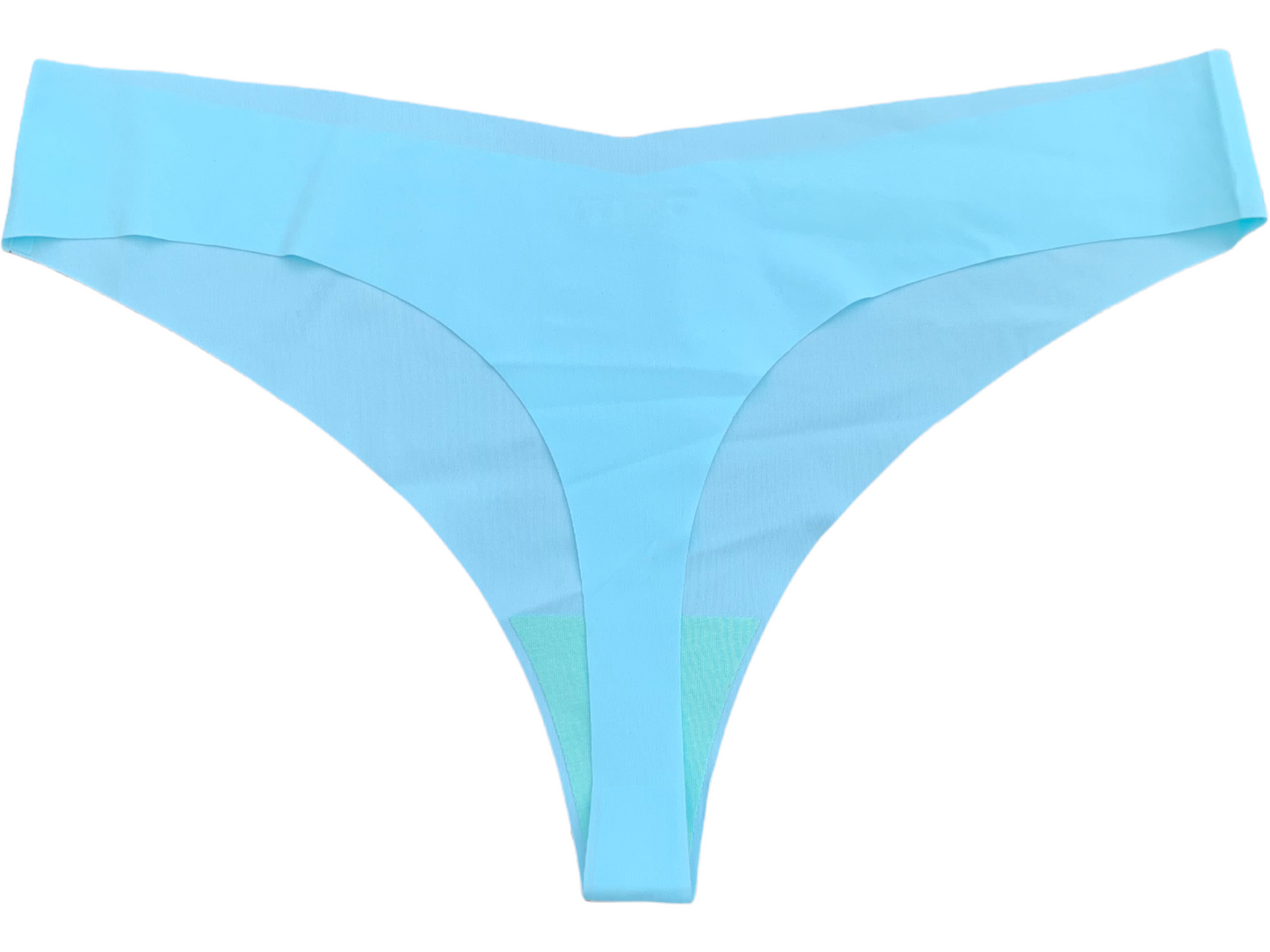 Neon Blue Seamless Thong.