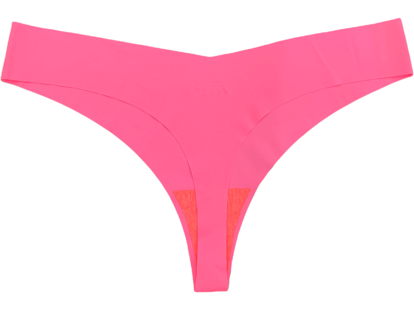 Neon Pink Seamless Thong.