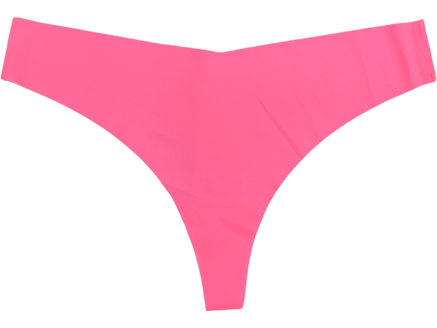 Neon Pink Seamless Thong.