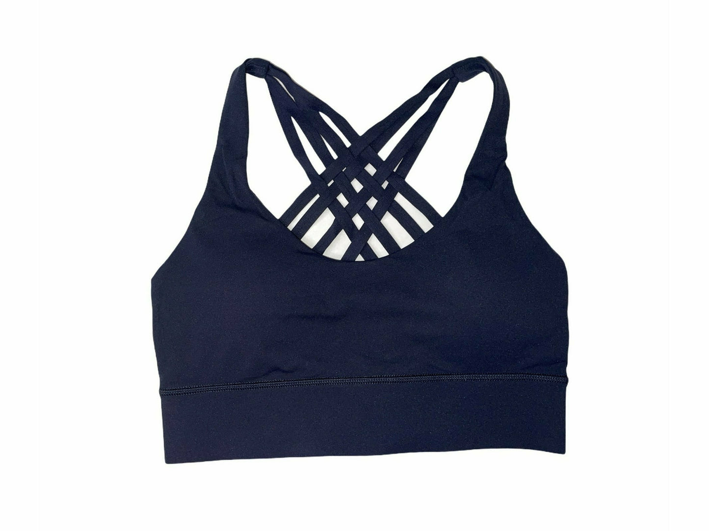 Trap Happy Ultima Sports Bra in Navy Blue.